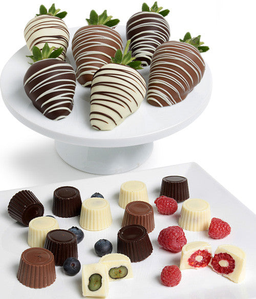 Mixed Chocolate Covered Berries - (Strawberries,  Raspberries,  Blueberries) - Chocolate Covered Company®