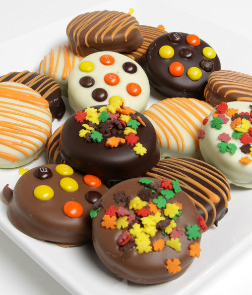Fall Belgian Chocolate-Dipped OREO® Cookies Gift - 12pc - Chocolate Covered Company®