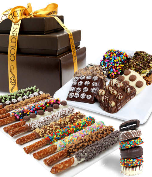 Ultimate Toppings Chocolate Covered Snack Tower - Chocolate Covered Company®