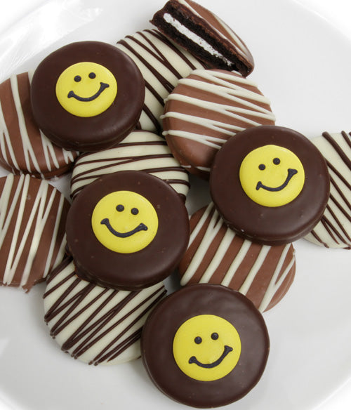 Smile Belgian Chocolate-Dipped OREO® Cookies Gift - 12pc - Chocolate Covered Company®