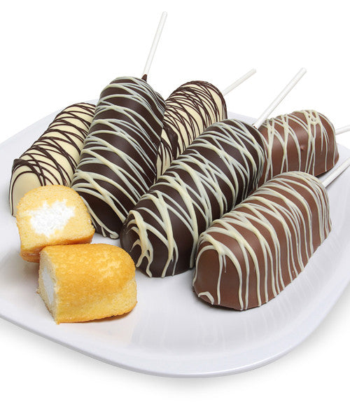 Belgian Chocolate Dipped Twinkies® - 6pc - Chocolate Covered Company®
