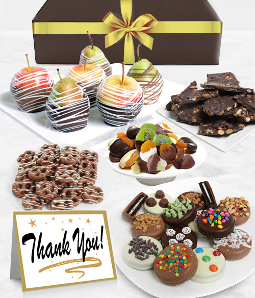 THANK YOU - Grand Belgian Chocolate Covered Fruit Gift Box - Chocolate Covered Company®