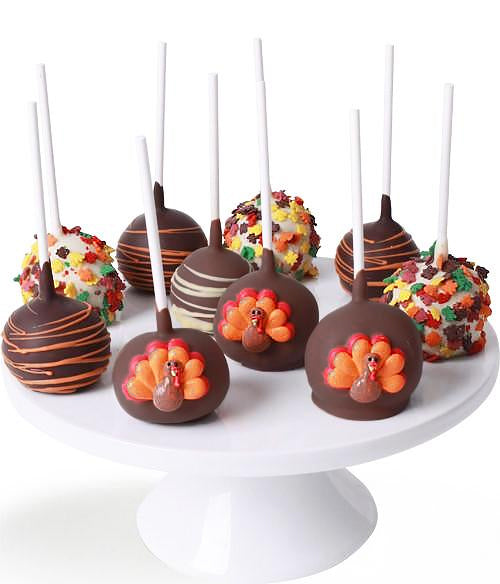 Thanksgiving Chocolate Dipped Cake Pops - Chocolate Covered Company®