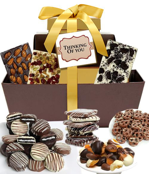 THINKING OF YOU - Mega Delectable Chocolate Gift Basket - Chocolate Covered Company®