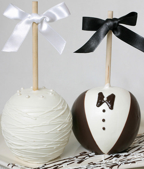 Bride and Groom Caramel Apple Gift - Chocolate Covered Company®