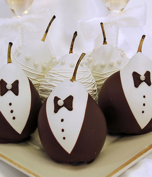 Wedding Chocolate Covered Pears - Chocolate Covered Company®