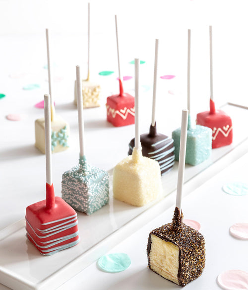 Perfect Holiday Chocolate Dipped Cheesecake Pops - 10pc - Chocolate Covered Company®
