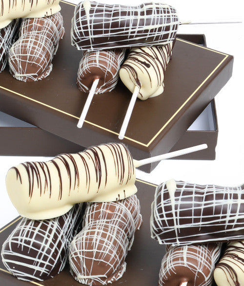 Classic Belgian Chocolate Dipped Marshmallow Sticks - Chocolate Covered Company®