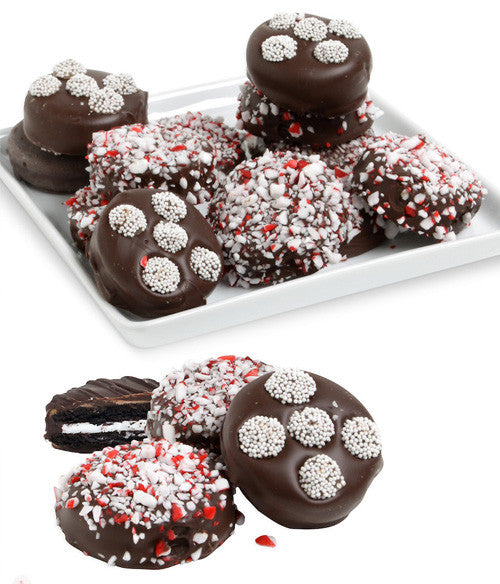Elegant Peppermint Belgian Chocolate Covered OREO® Cookies Gift - 12pc - Chocolate Covered Company®